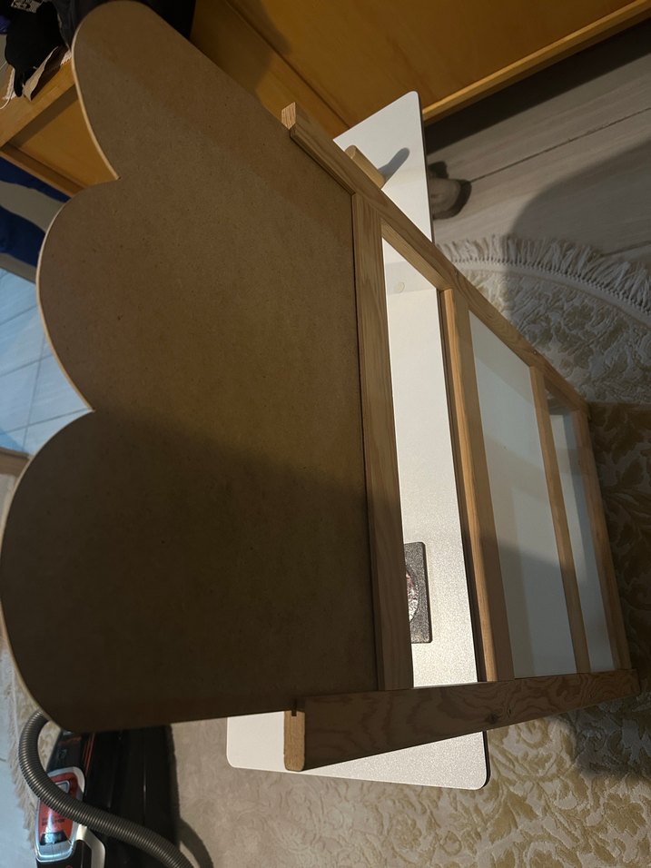 Çocuk Oyun Mutfak Seti Ahşap Beyaz - Görsel 3