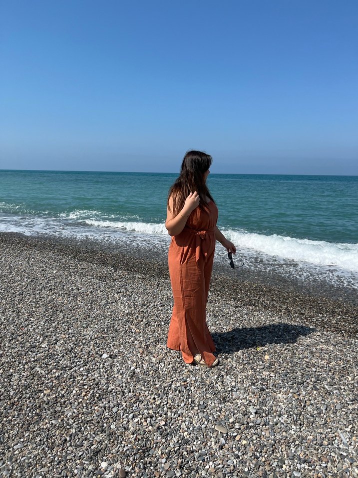 Camel Renkli Kemerli Tulum - Görsel 2