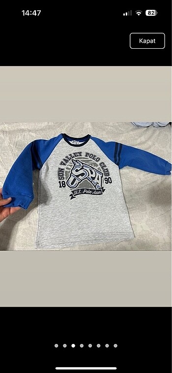 8 Yaş Beden Us Polo Assn Lisanslı Erkek Çocuk 2'Li Takım