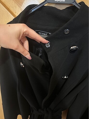 Setrems marka yarasa kollu kaşe kaban - Görsel 5