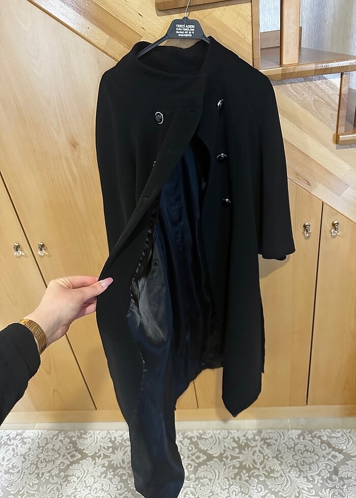 Setrems marka yarasa kollu kaşe kaban - Görsel 2