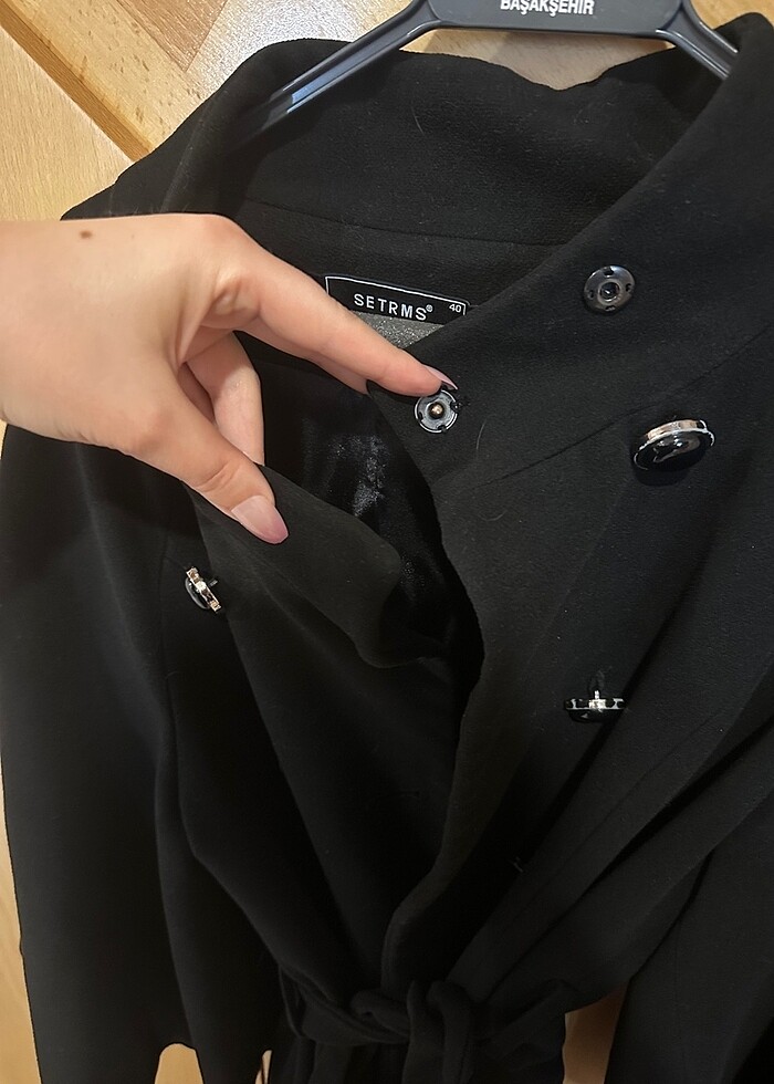 Setrems marka yarasa kollu kaşe kaban - Görsel 5