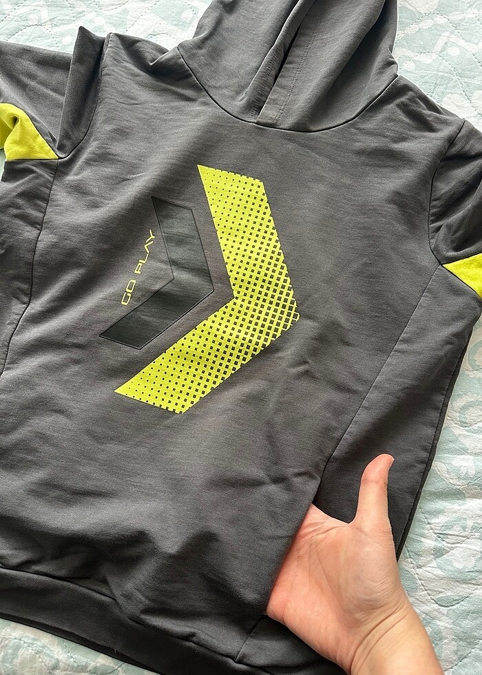 Defacto fit sportswear marka sweatshirt hoodie (kapşol) - Görsel 4