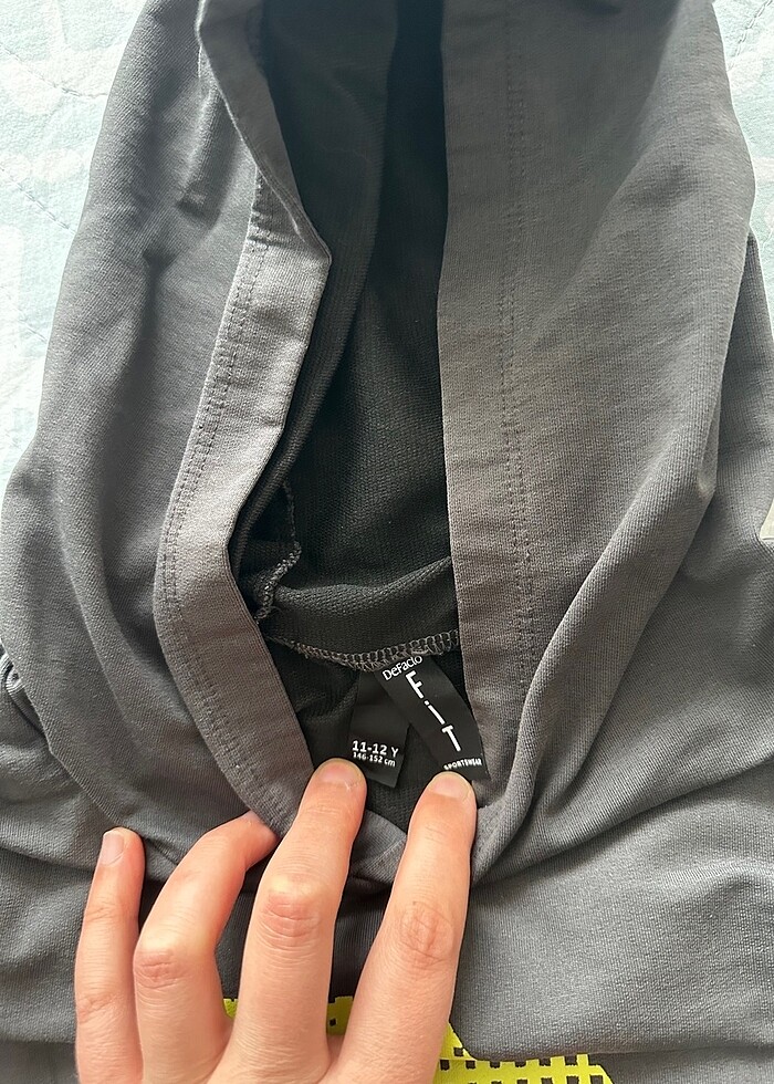 Defacto fit sportswear marka sweatshirt hoodie (kapşol) - Görsel 5