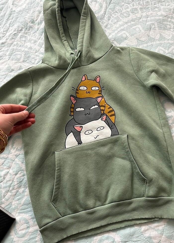 Koton XS beden sweatshirt hoodie (kapşol) - Görsel 4