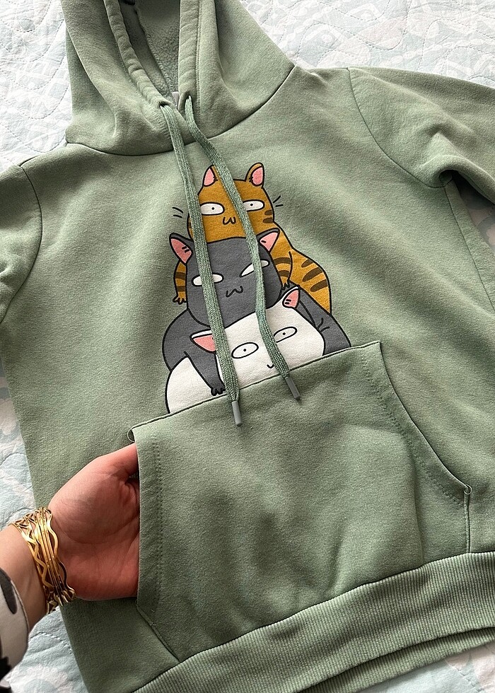 Koton XS beden sweatshirt hoodie (kapşol) - Görsel 5