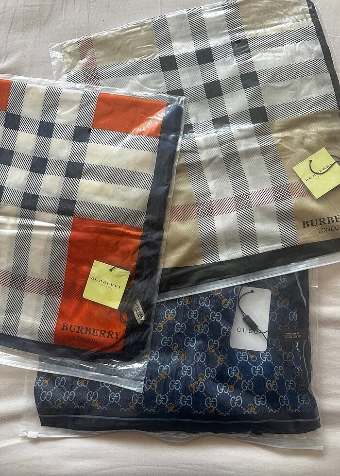 Burberry vual ipek şal - Görsel 5
