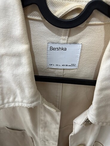 Bershka uzun kot ceket