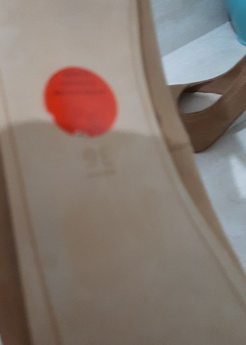 36 Beden camel Renk Bej Süet Tokalı Stiletto