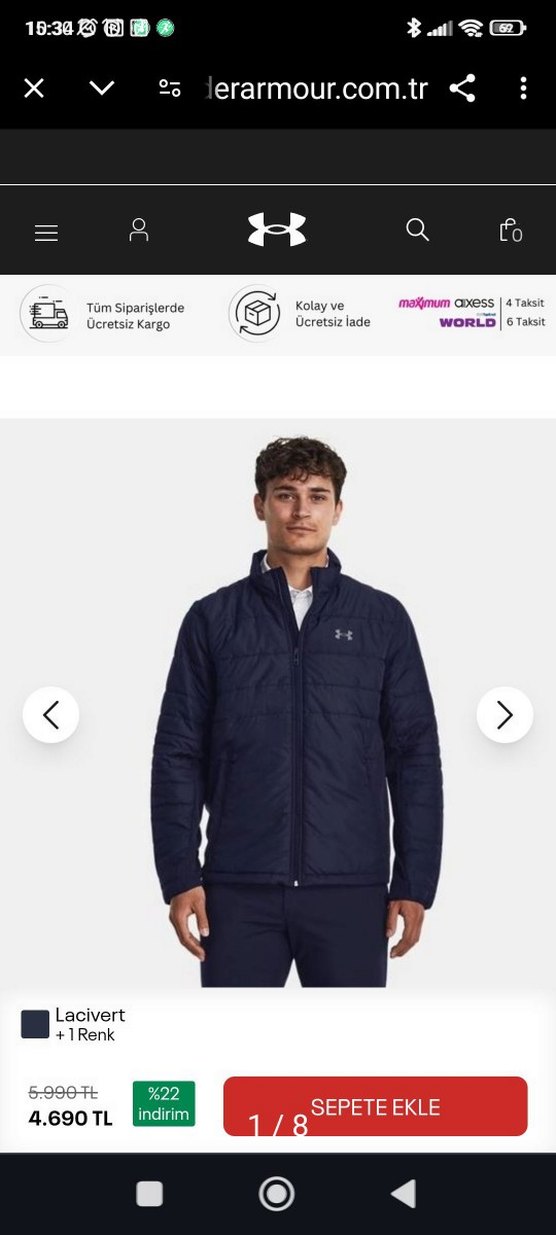 Erkek çocuk Lacivert Spor Fermuarlı Mont - Görsel 3