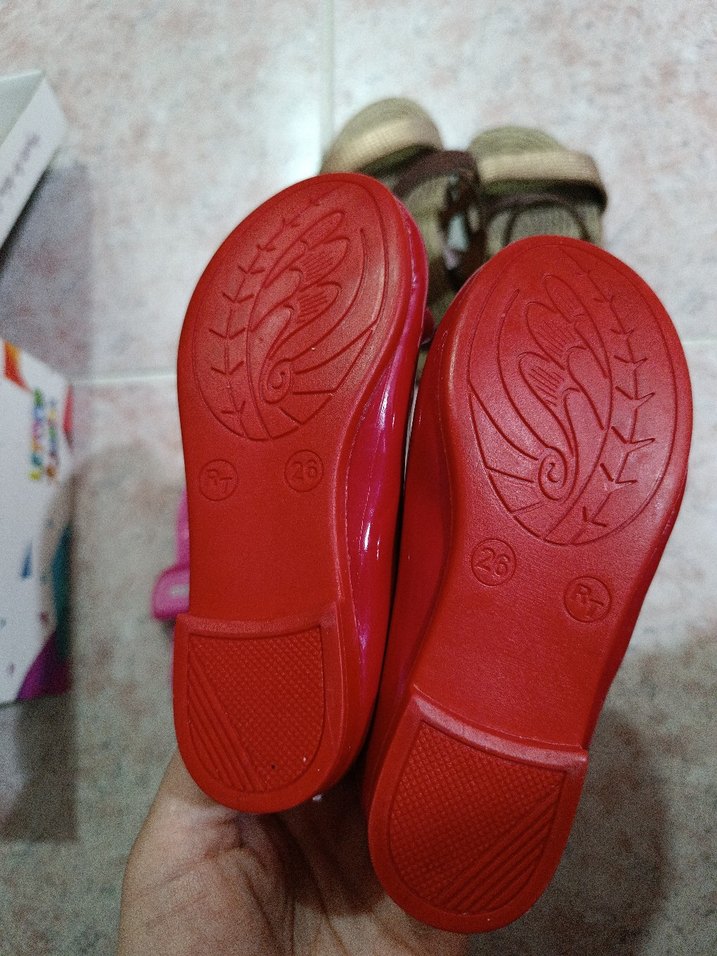 Kırmızı Fiyonklu Kız Babet Ayakkabı - Görsel 2