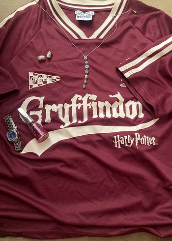 Bordo Gryffindor Hamile Tişörtü
