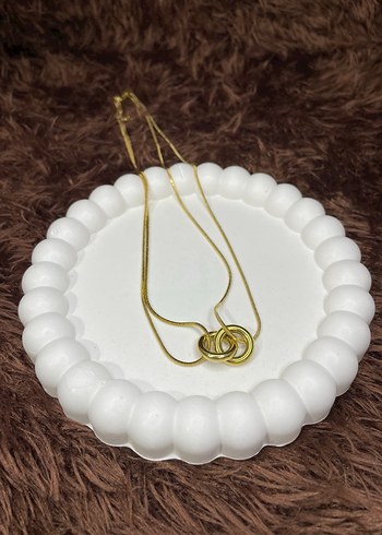 Altın Renkli Kadın Kolye - Görsel 2