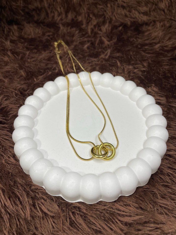 Altın Renkli Kadın Kolye - Görsel 2