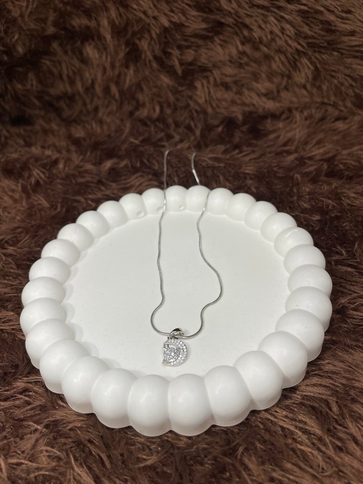 Gümüş renk Ay Yıldız kolye - Görsel 2