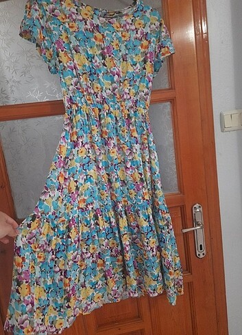 s Beden Çiçekli Yazlık Elbise