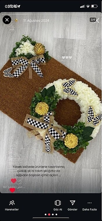 Zara Home kapısüsü paspas takım el yapımı