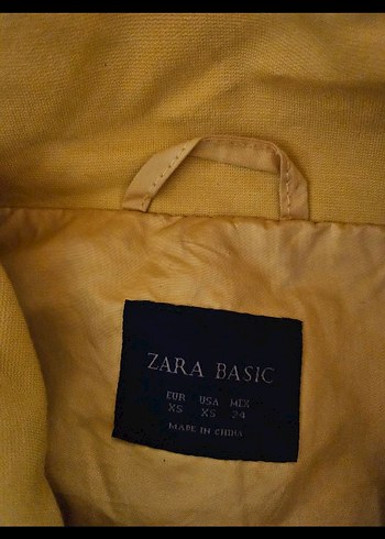 Zara sarı yağmurluk - Görsel 6