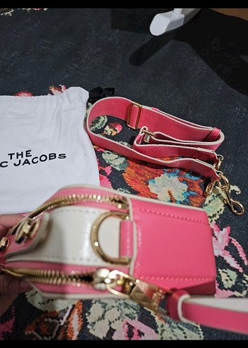 Beden pembe Renk Marc Jacobs snapshot Pembe Deri Kadın Çapraz Çanta