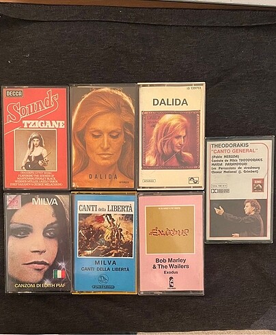 Dalida, Milva, Bob Marley, Theodorakis.