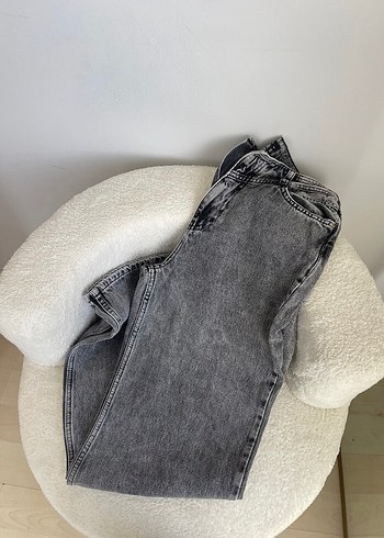 Gri Salaş Denim Kadın Kot