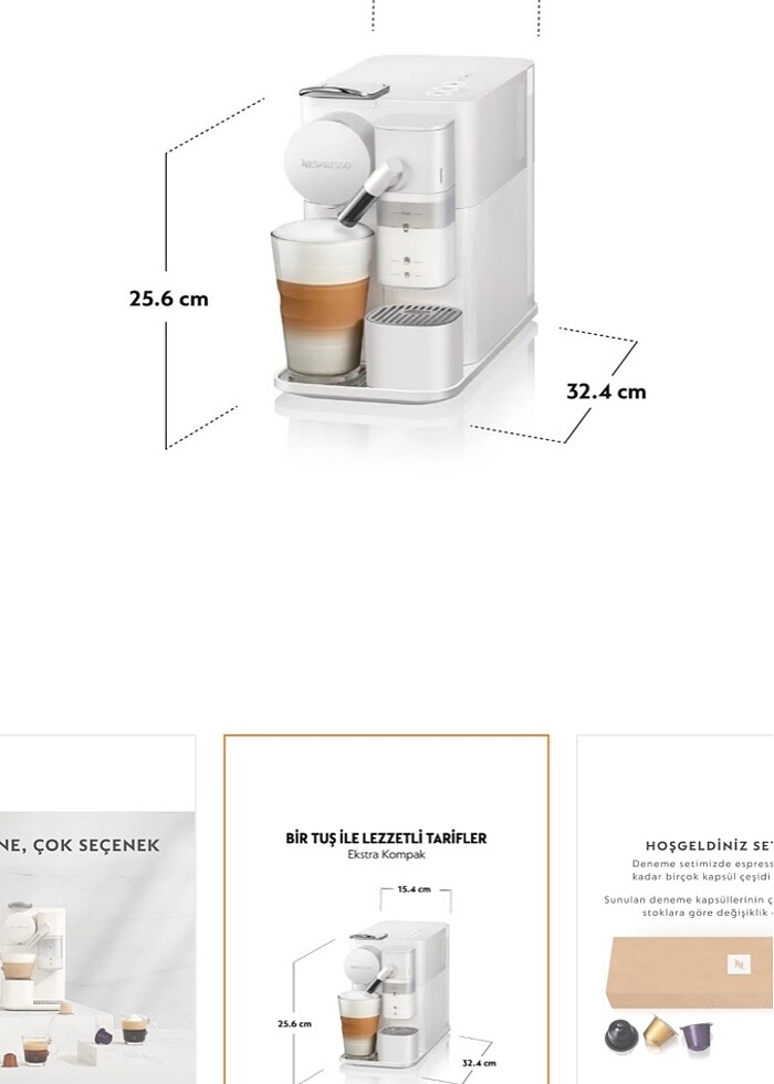 Nespresso f121 latissima kahve makinesi - Görsel 2