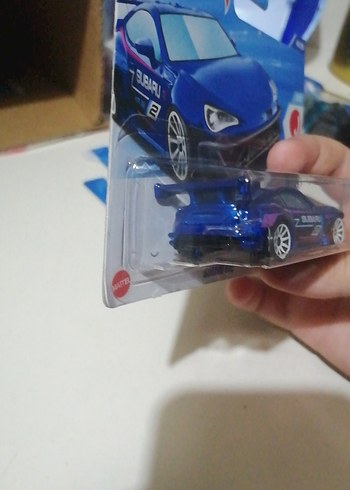 Beden Parlak Mavi Hot Wheels Subaru BRZ Oyuncak Araba