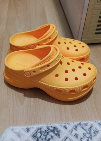 Crocs Canli Turuncu Crocs Rahat Terlik