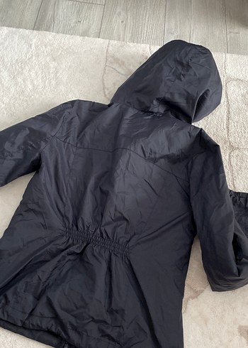 Fermuarlı Gri yağmurluk - Görsel 7