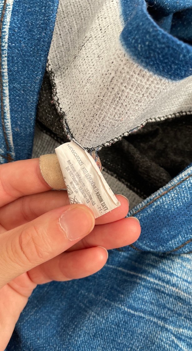 Kadın Mavi Kürklü tayt - Görsel 4