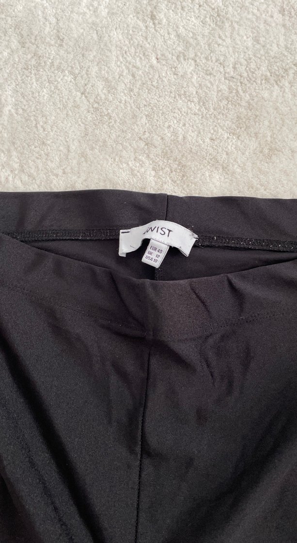 Siyah Kadın Normal Boy Tayt - Görsel 3