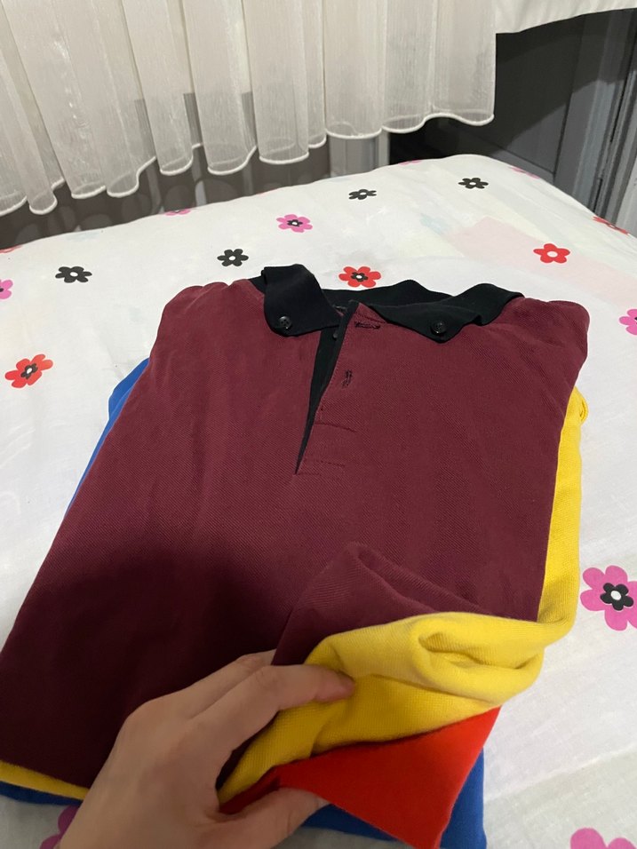 Erkek Çok Renkli Uzun Kollu Polo Tişört - Görsel 2