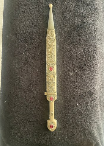 Altın Renkli Süslemeli Bıçak ve Kını - Görsel 2