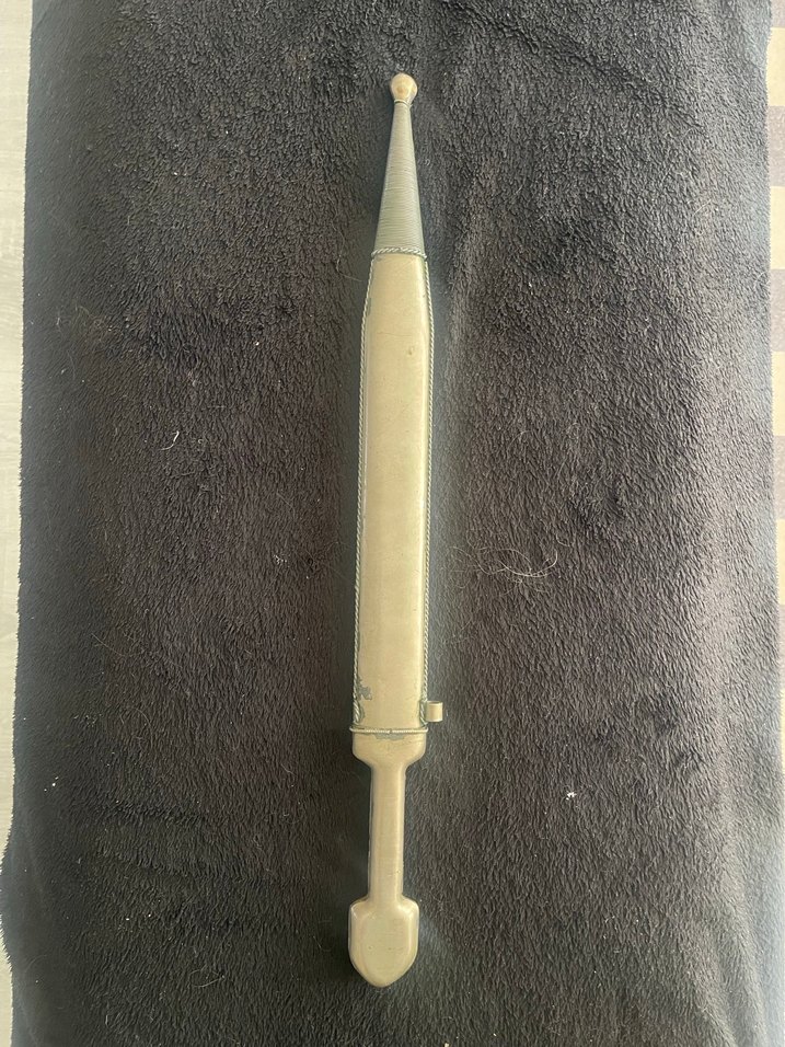 Altın Renkli Süslemeli Bıçak ve Kını - Görsel 3