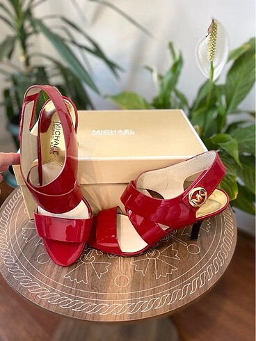36 Beden bordo Renk Michael Kors Kadın Sandalet