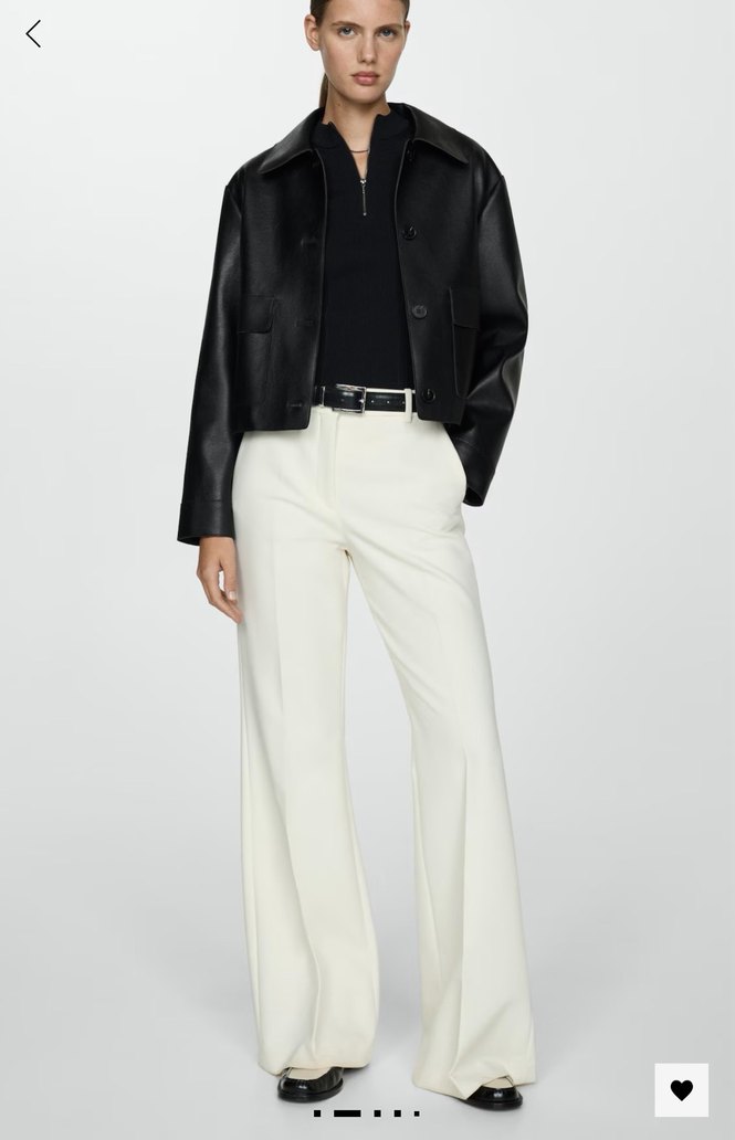 DERI GÖRÜNÜMLÜ CEPLI CEKET - Görsel 2