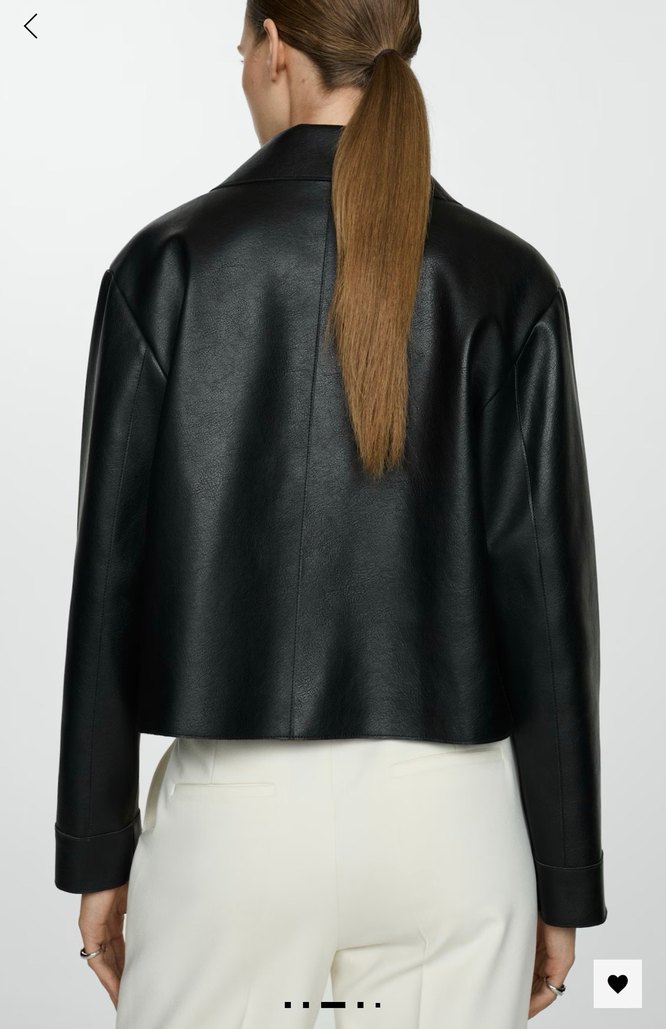 DERI GÖRÜNÜMLÜ CEPLI CEKET - Görsel 3