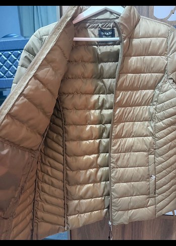 Bej Parlak Kadın Günlük Mont - Görsel 2