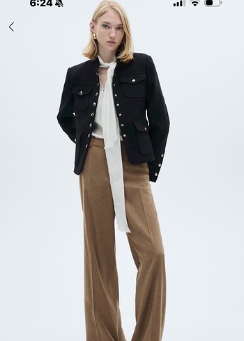 CEPLI VE DÜĞME DETAYLI CEKET - Görsel 2