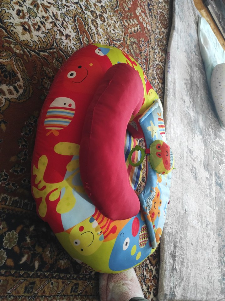 Renkli Desenli oturma minderi - Görsel 3