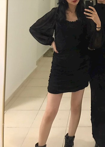 Addax Addax siyah şık elbise