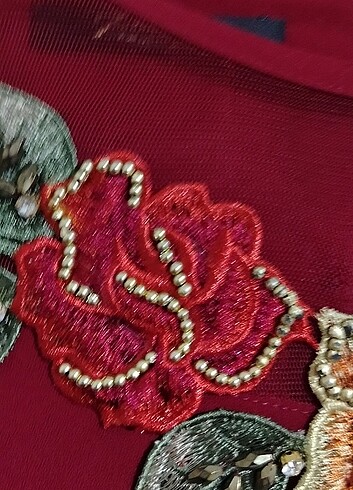 46 Beden bordo Renk Elbise- tunik