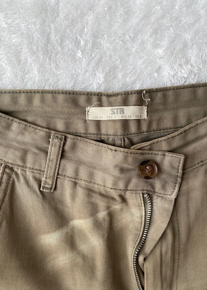 Yeşil kargo pantolon - Görsel 3