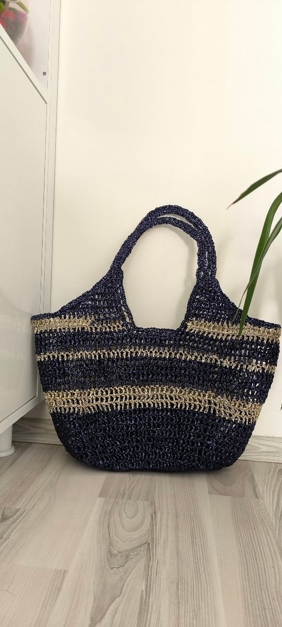 Bohem Tarzı Örgü Kadın plaj  Çanta - Görsel 3