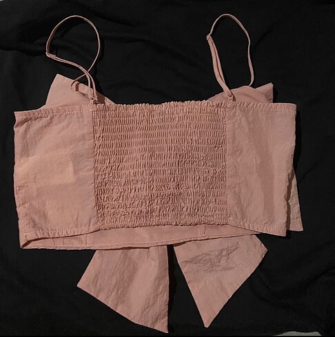 Diğer kurdele coquette crop top