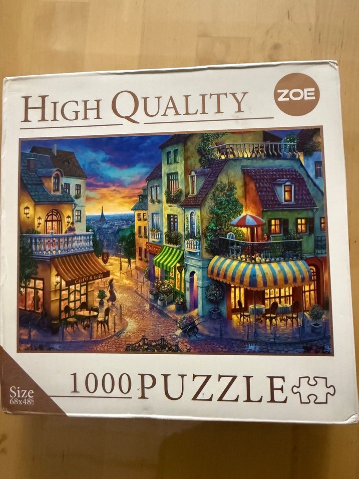 Renkli Akşam Manzaralı Puzzle - Görsel 2