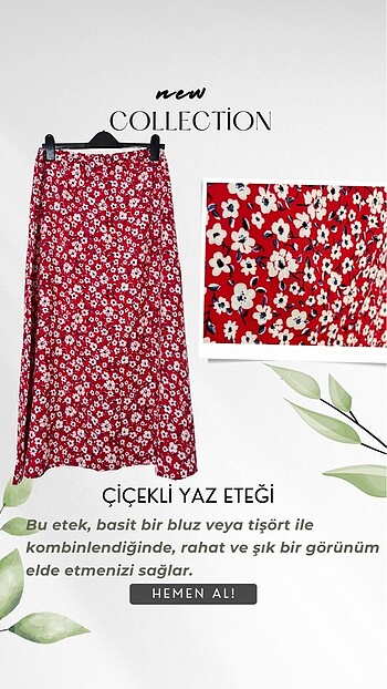 Çiçekli Yaz Eteği