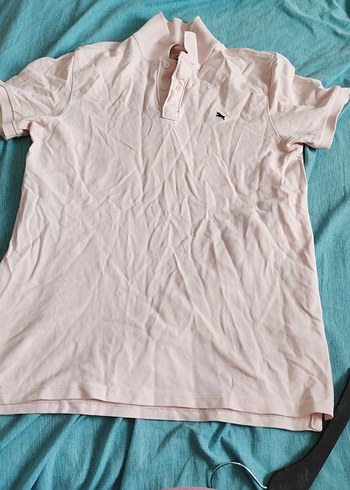 Pembe Kısa Kollu Erkek Polo Tişört