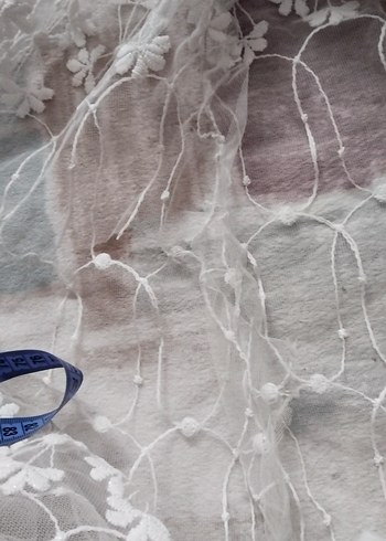 Bohem Beyaz Dantel Perde - Görsel 2