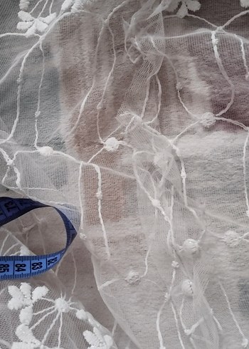 Bohem Beyaz Dantel Perde - Görsel 3